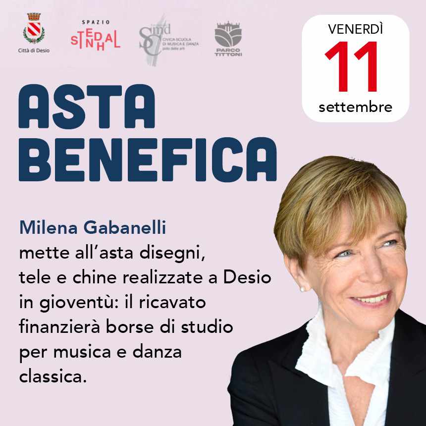 Asta Benefica Milena Gabanelli - 11 settembre 2026