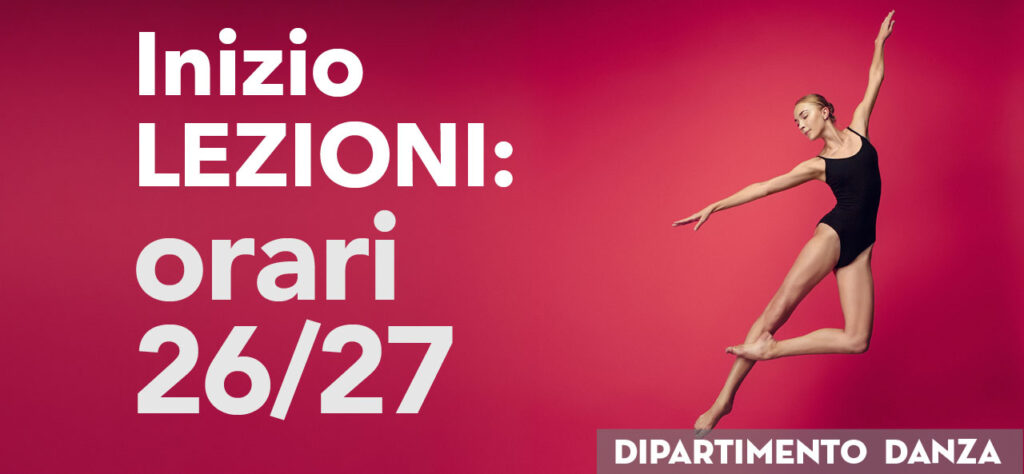 Open Week e Orari Danza 2627