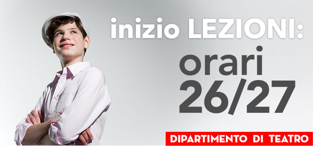 Dipartimento di Teatro - Open Day e Orari